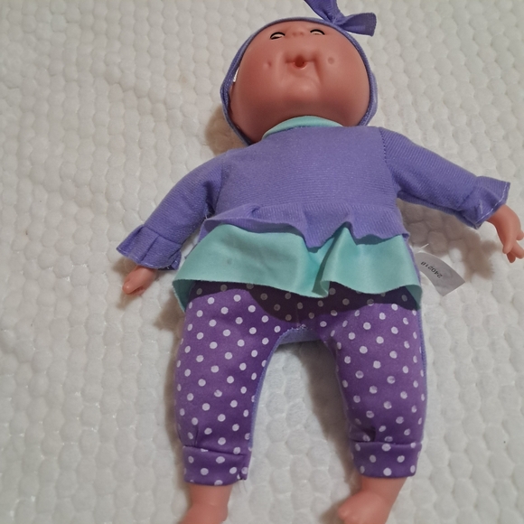 Uneeda Toys Cabbage PachPurple and Mint Baby Doll 14 In - Picture 2 of 6